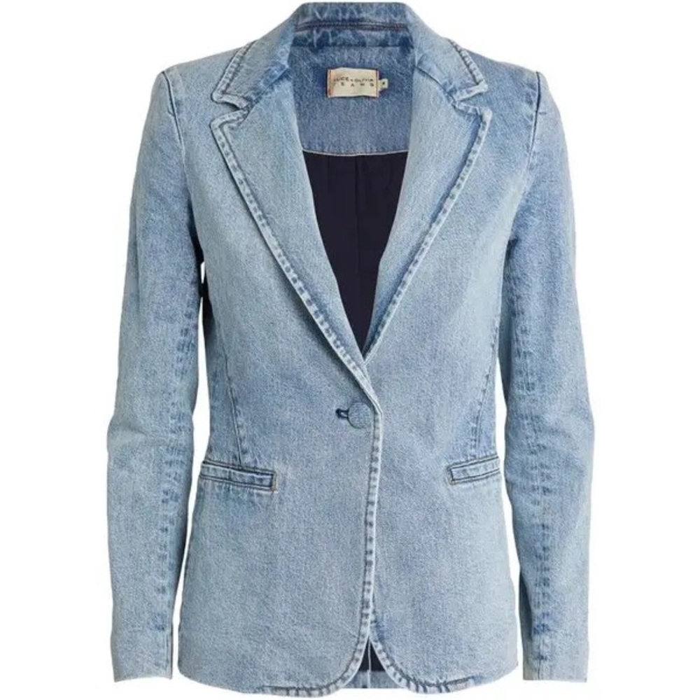 Alice and Olivia Denim Macey Blazer